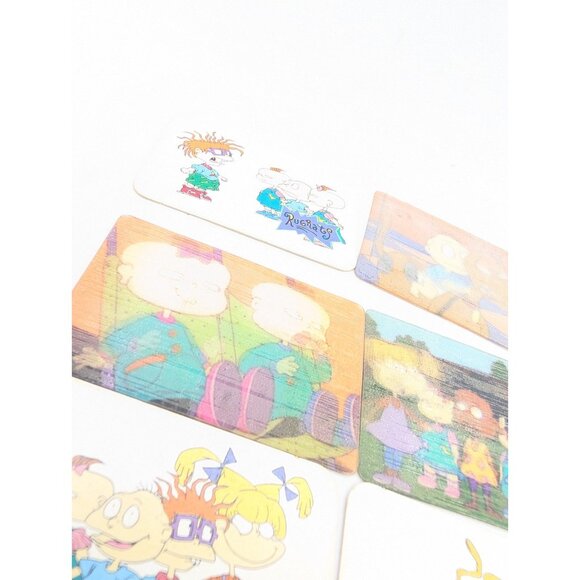 Vtg.90s set 7 Kellogg's Rugrats 3D Lenticular & pictoral Card Nickelodeon retro - Picture 5 of 13